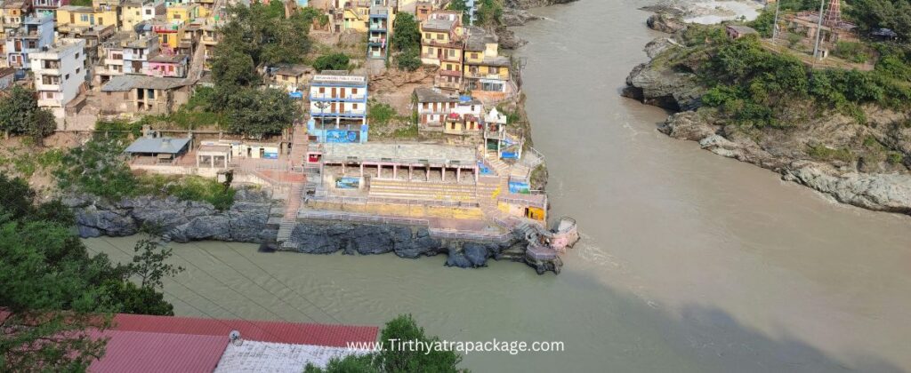 Devprayag - merge two rivers alaknanda and bhagirathi in devprayag - tirthyatrapackage